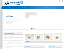 Tablet Screenshot of lotus-dental.com